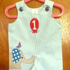 Baby 1st Birthday Circus Cotton Romper 12 M